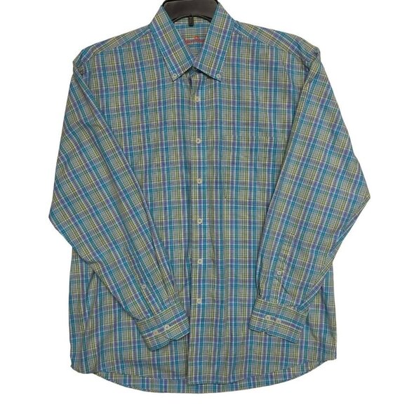 ALAN FLUSSER MENS STRIPED BUTTON DOWN SHIRTS LG - Picture 1 of 5